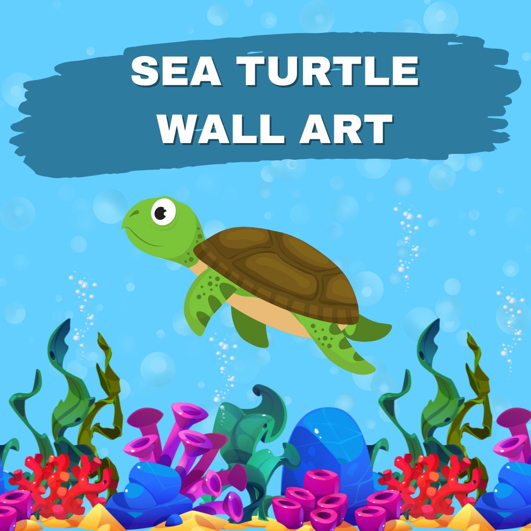 sea turtle wall art wednesday 6th august 10.30 11.30