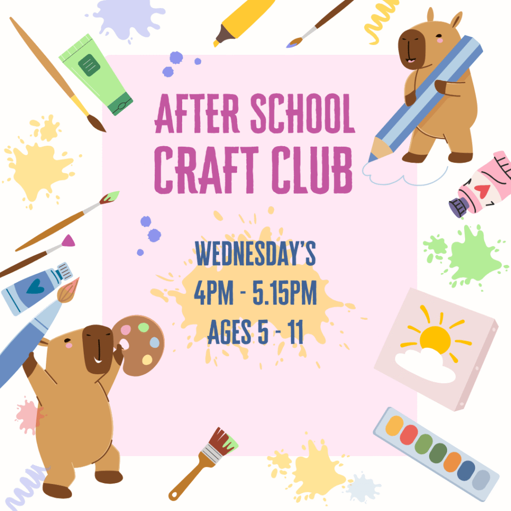 creative kids after school craft club – ages 5 – 11 late spring